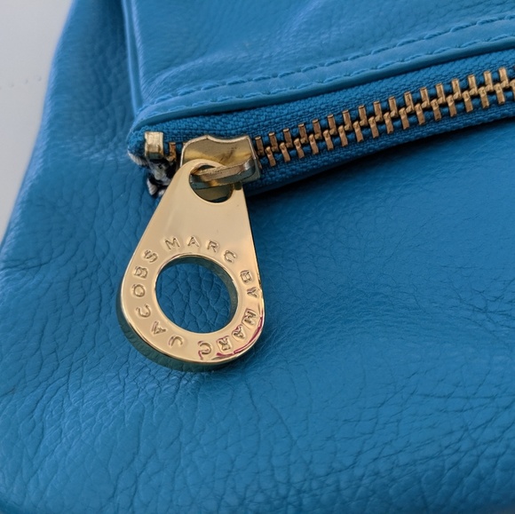 Marc Jacobs blue large leather clutch - Picture 6 of 6